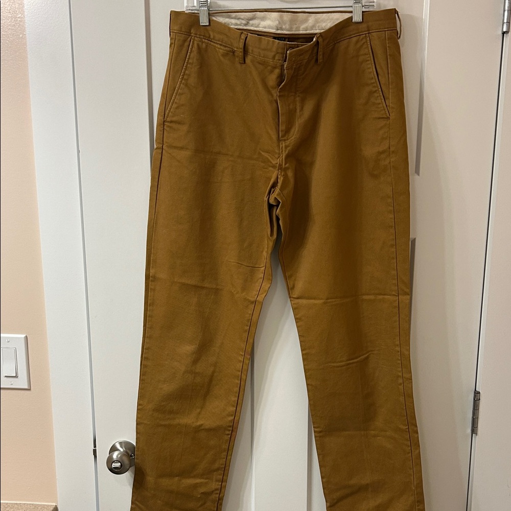 J Crew Broken In Men's Tan Pants